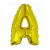 Balon foliowy złoty litera A (85 cm)